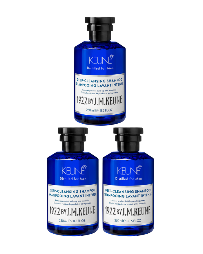 1922 by J.M. Keune Deep Cleansing Shampoo per 3 stuks