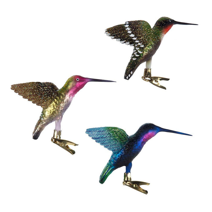 5"NOBLE GEMS CLIP-ON HUMMINGBIRD 3A