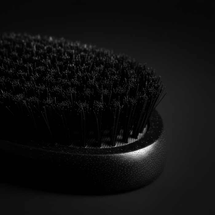 Annie Supreme Wave Brush Hard Boar Bristles, 1 Count, Black