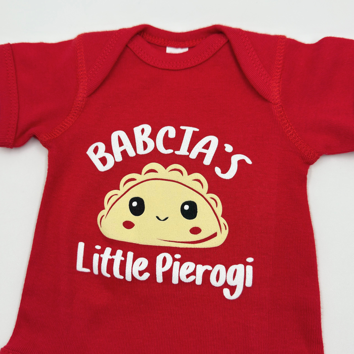 Babcia's Little Pierogi Red Onesie