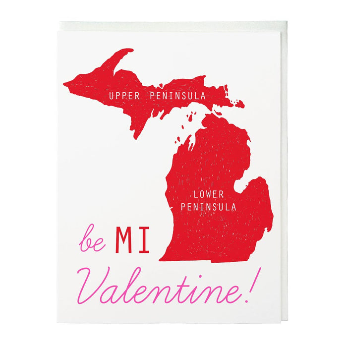 Be MI Valentine Letterpress Card Box Set Of 6 - City Bird