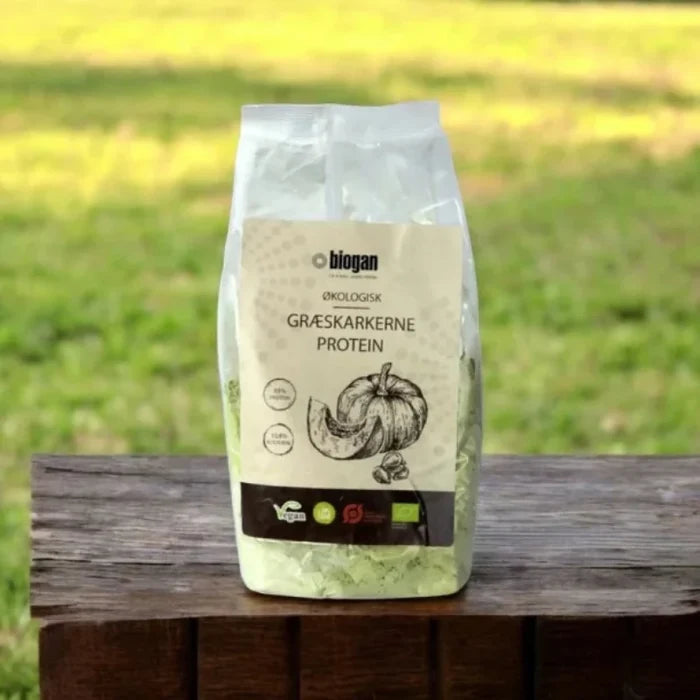 BIOGAN - ØKOLOIGSK GRÆSKARKERNE PROTEIN - 550 g.
