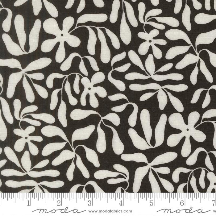 Black as White Leaves- True to Hue- Fat Quarter