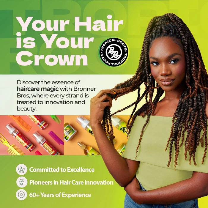 Bronner Brothers Tropical Roots Black Castor Oil, 5 Ounce