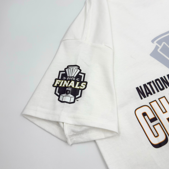 Buffalo Bandits 2025 NLL Champions Official White T-Shirt