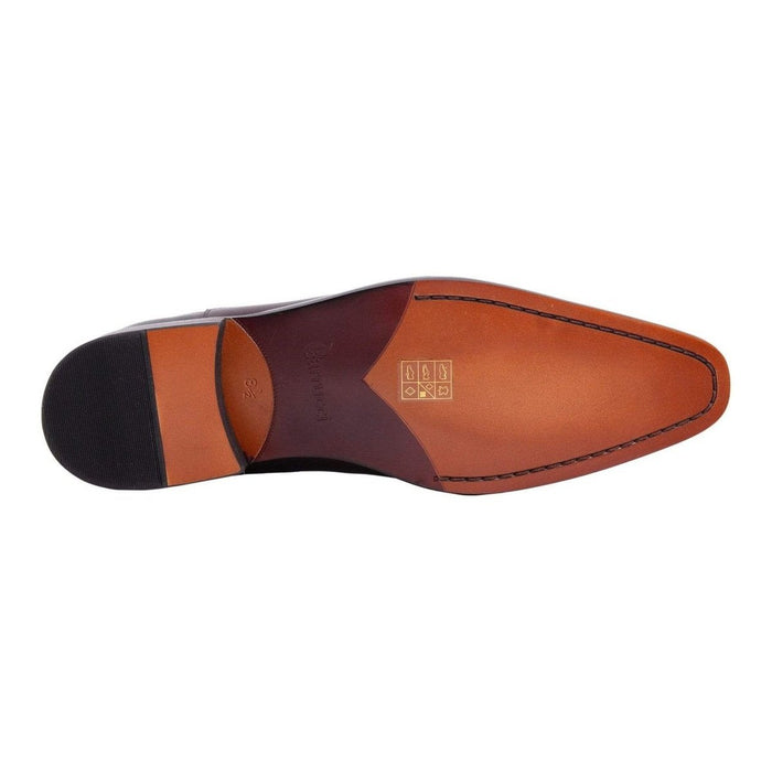 Carrucci Carrucci Mens Chestnut Brown Slip-on Chelsea Leather Dress Boots
