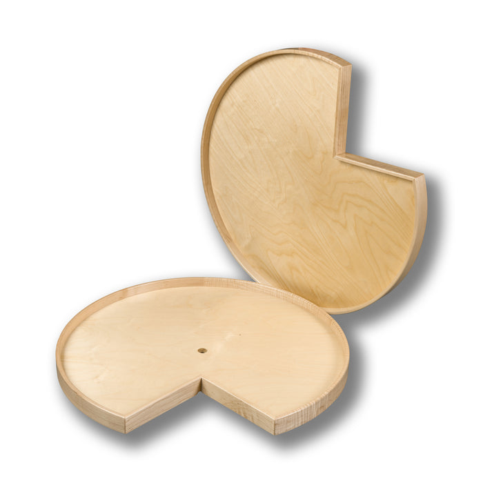#Option_32" Pie Cut, 2 Shelf Set, No Hardware