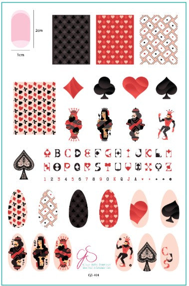 CJS-404 Joker's Wild | Clear Jelly Stamping Plate