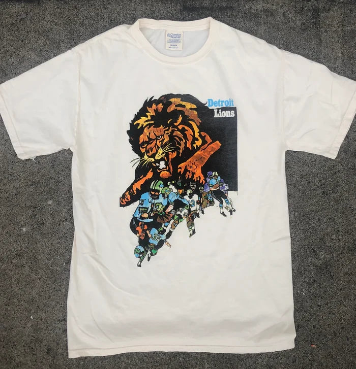 Detroit Lions Watercolor T-Shirt - City Bird