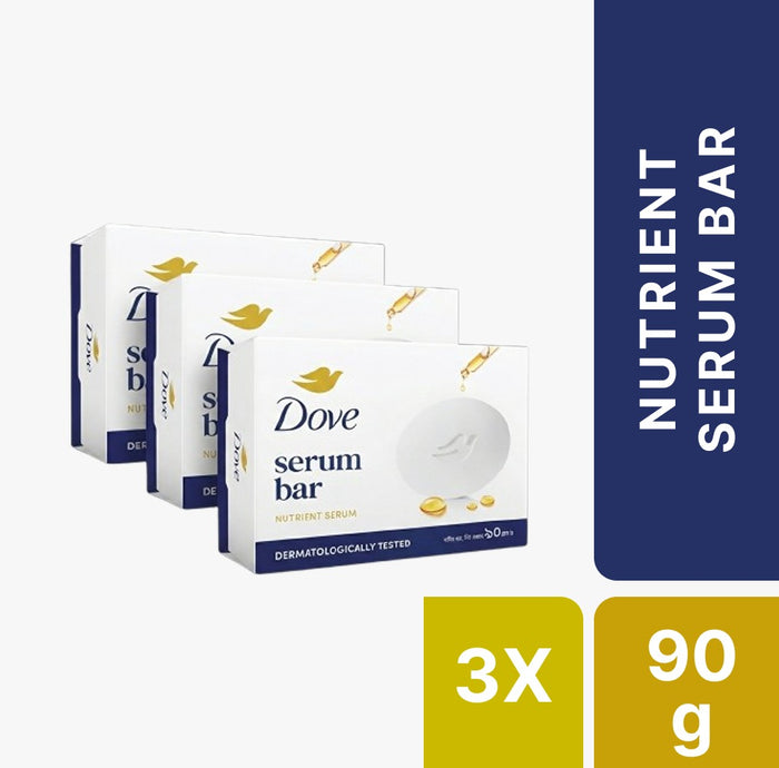 Dove Nutrient Serum Bar 90g (Bundle of 3)