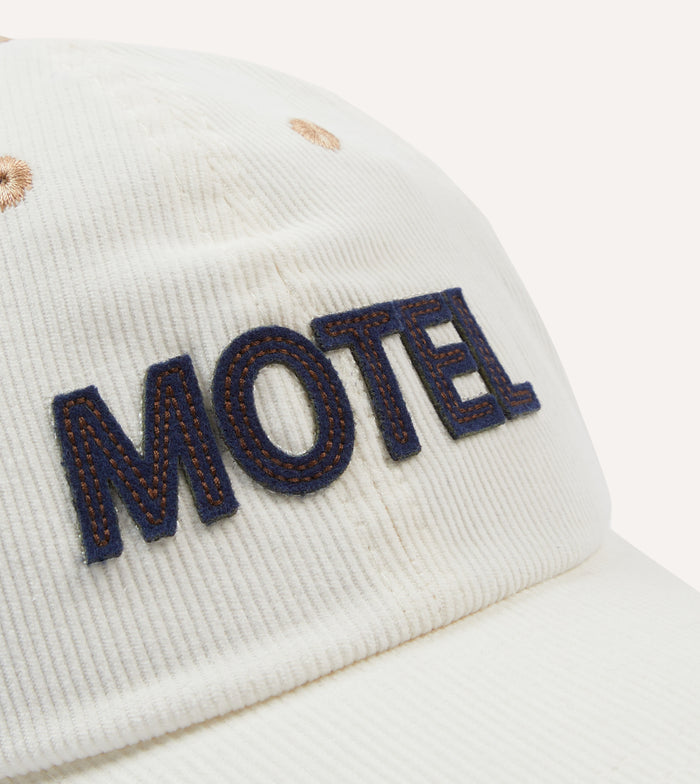 Ecru Motel Cotton Corduroy Baseball Cap