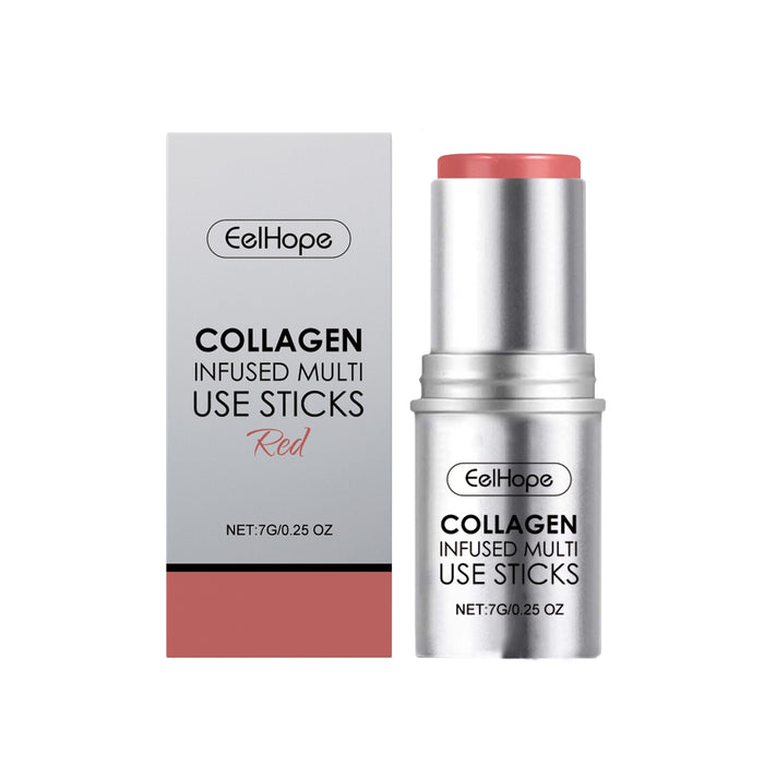 EELHOPE Foundation Collagen Makeup Stick – Hydrating & Firming with Collagen & Hyaluronic Acid Red EELHOE COSMETICS