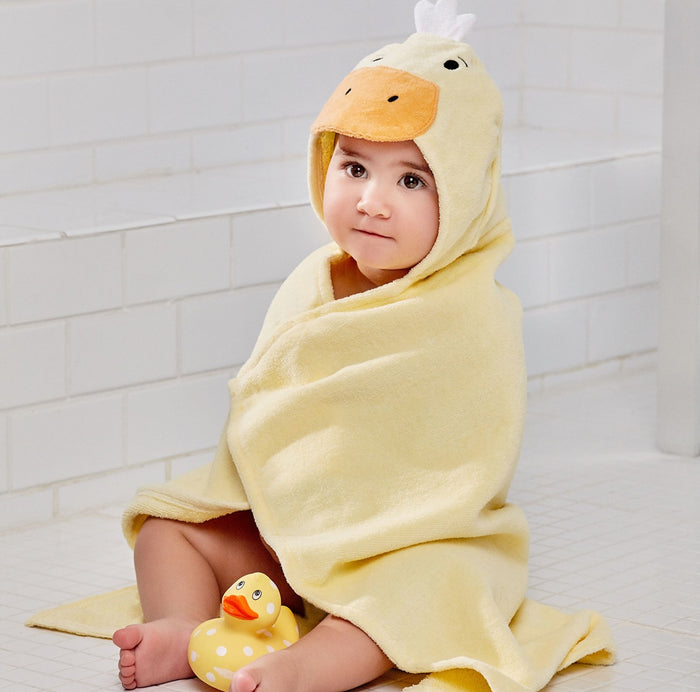 eegant baby yello ducky bath wrap