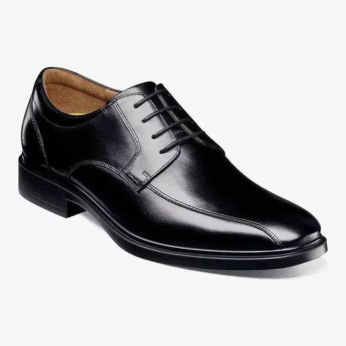 Florsheim SHOES Florsheim Mens Forecast Solid Black Lace-up Leather Dress Shoes