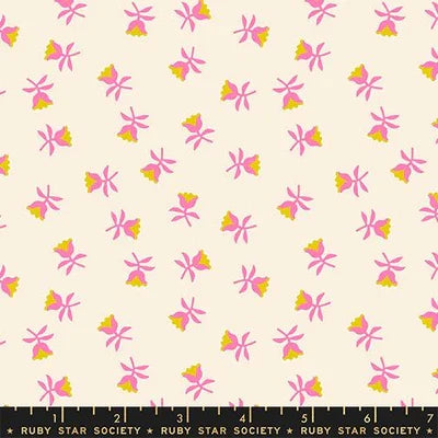 Flowers (Neon Pink)- Mystic Fable- Fat Quarter