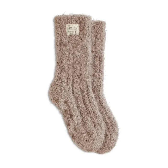 Giving Socks - Camel