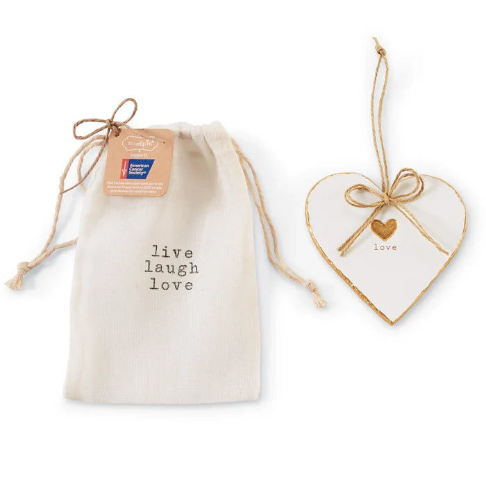 Heart Paper Mache Ornament