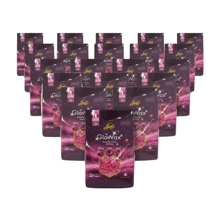 Italwax - Cherry Pink GloWax, 20 x 400g