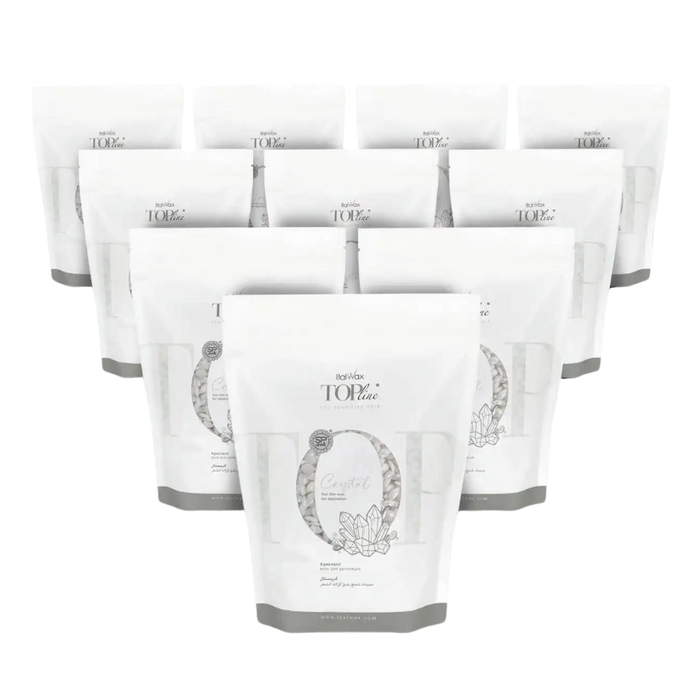 Italwax - Top Line Hard Wax - Crystal, 10 x 750g
