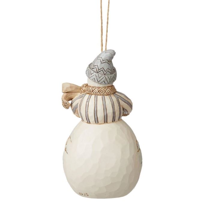 JS Woodland Snowman Basket Ornament