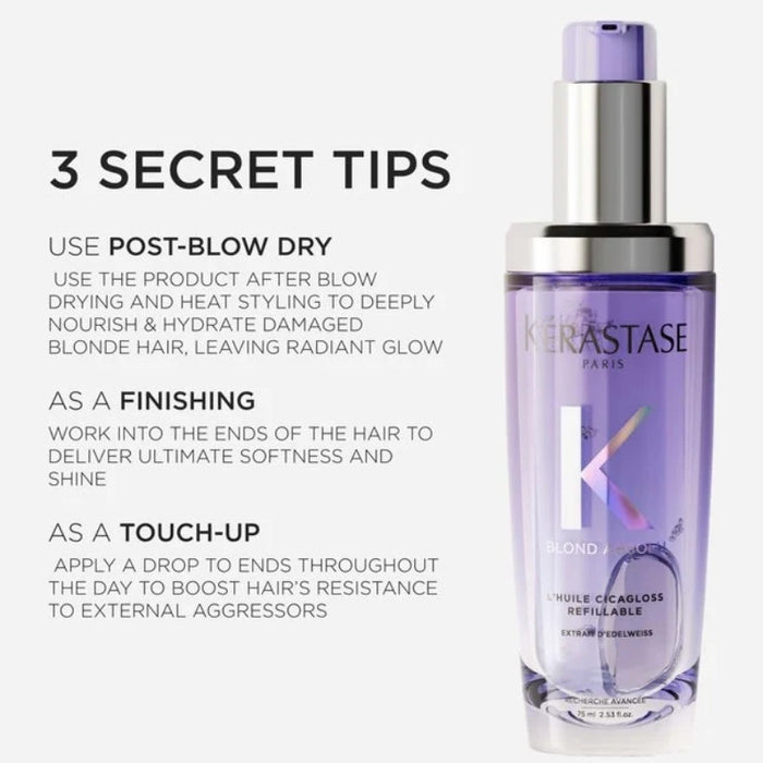 Kerastase Blond Absolu Cicagloss Refillable Hair Oil 75ml