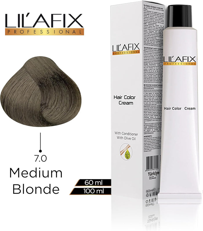Lilafix Professional Hair Color Cream 7.0 Medium Blonde 100ml