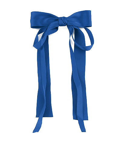 Long Double Tail Bow Barrette