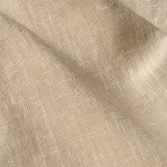 Mens Tan Modern Fit Spread Collar 100% Linen Dress Shirt
