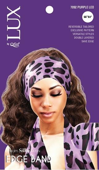 M&M Qfitt LUX - Luxury Silky Satin Edge Band # 7092 Leo - 6/packs - Palms Fashion Inc.