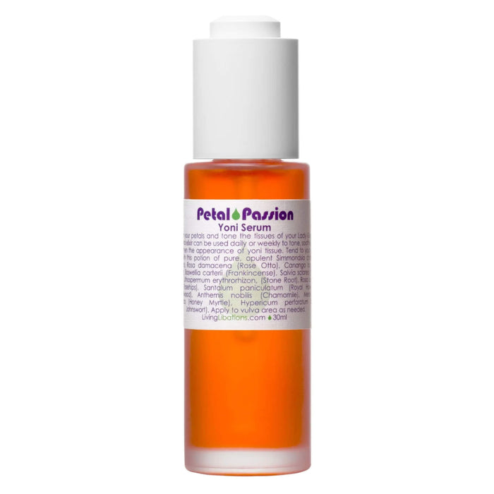 Bottle of Living Libations Petal Passion Yoni Serum 30ml