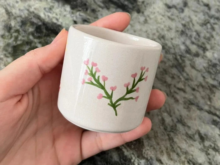 Pink Floral Mini Vase