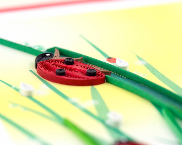 Quilling Card - Ladybug