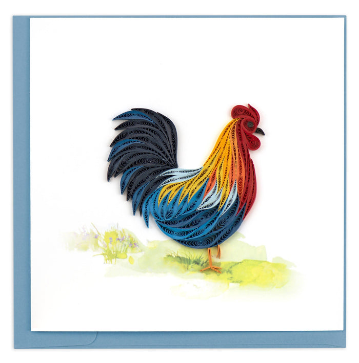 Quilling Card - Rooster