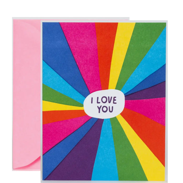 Rainbow Love You greeting card