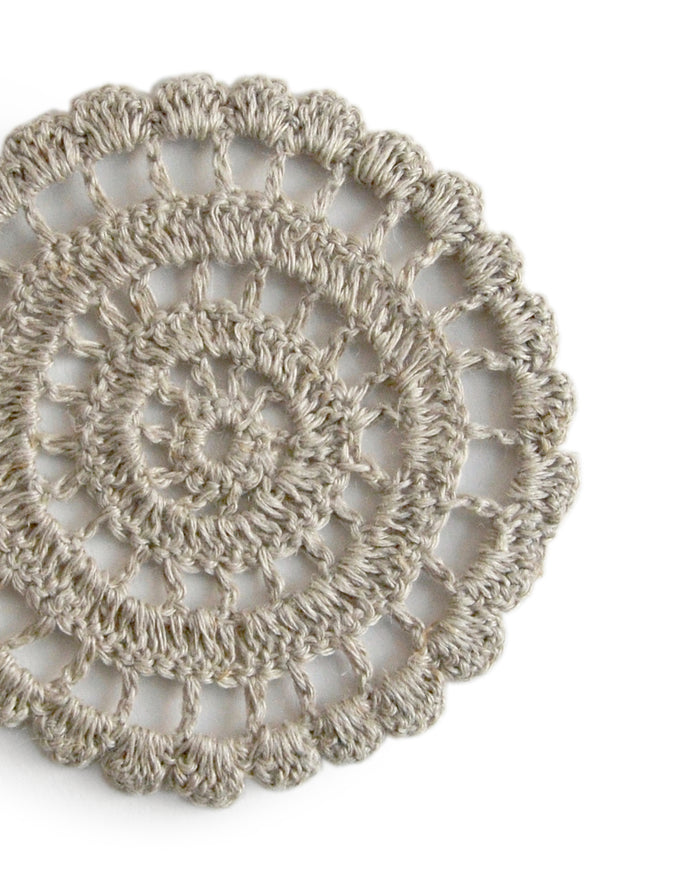 Rose Crochet Coaster