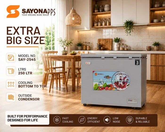 Sayona SAY-2545 Extra Big 250L Chest Freezer