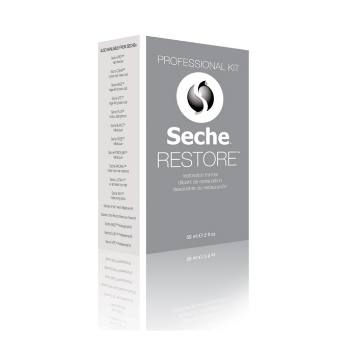83053 SECHE VITE Restore Professional Nail Polish Thinner Refill Pack | Seche Restore professional kit box on a white background