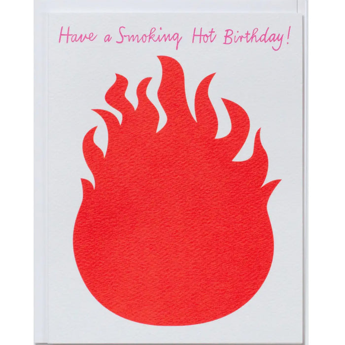 smoking HOT greeting card