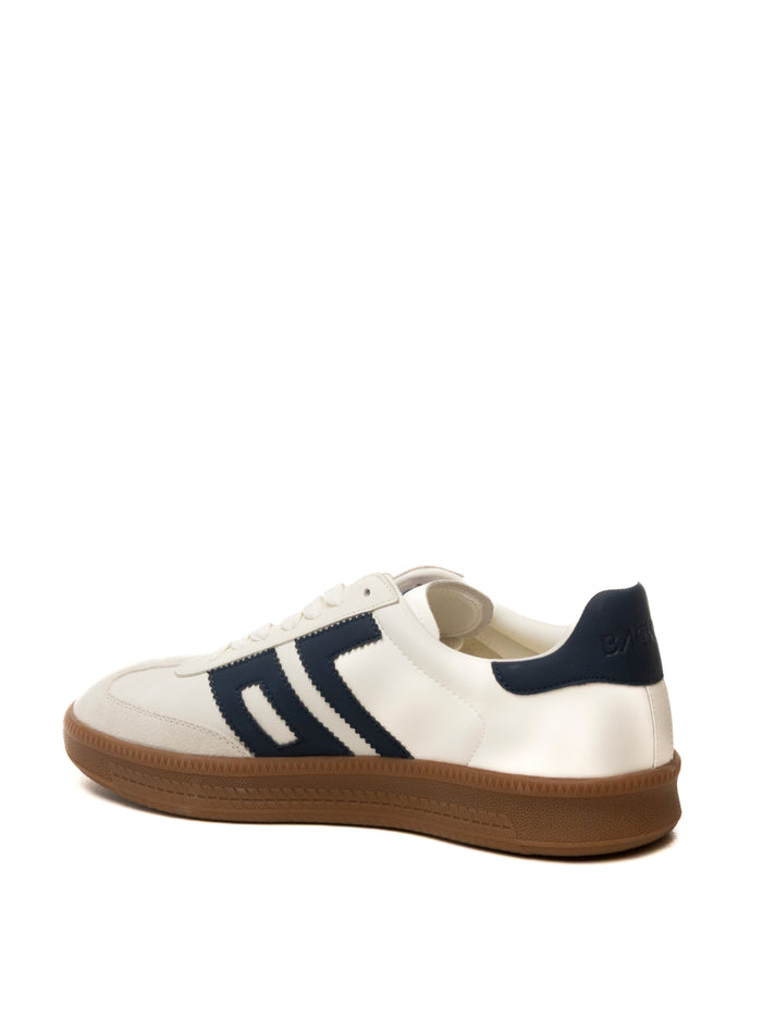 BACK 70 Sneaker double bianco/navy DOUBLE V26-02 NAVY