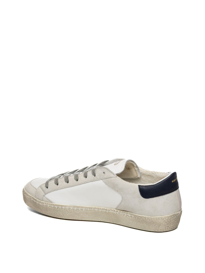 AMA BRAND DELUXE Sneaker time bianco/blu TIME U 4614-BIA/BLU