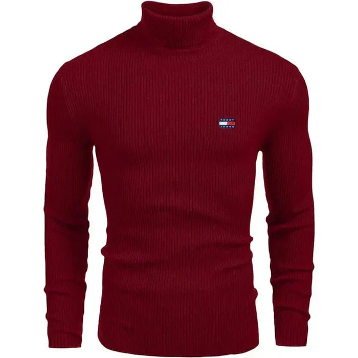 TH Turtleneck Classic Knit Sweater