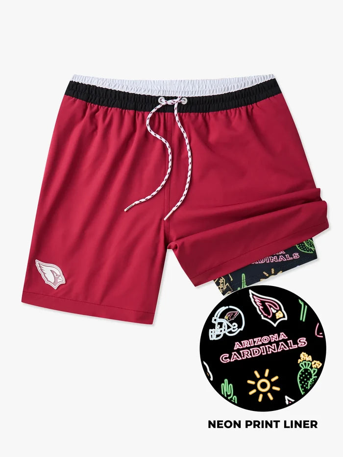 The Cardinals 5.5" (NFL Classic Lined Swim Trunks) - Image 1 - Chubbies Shorts