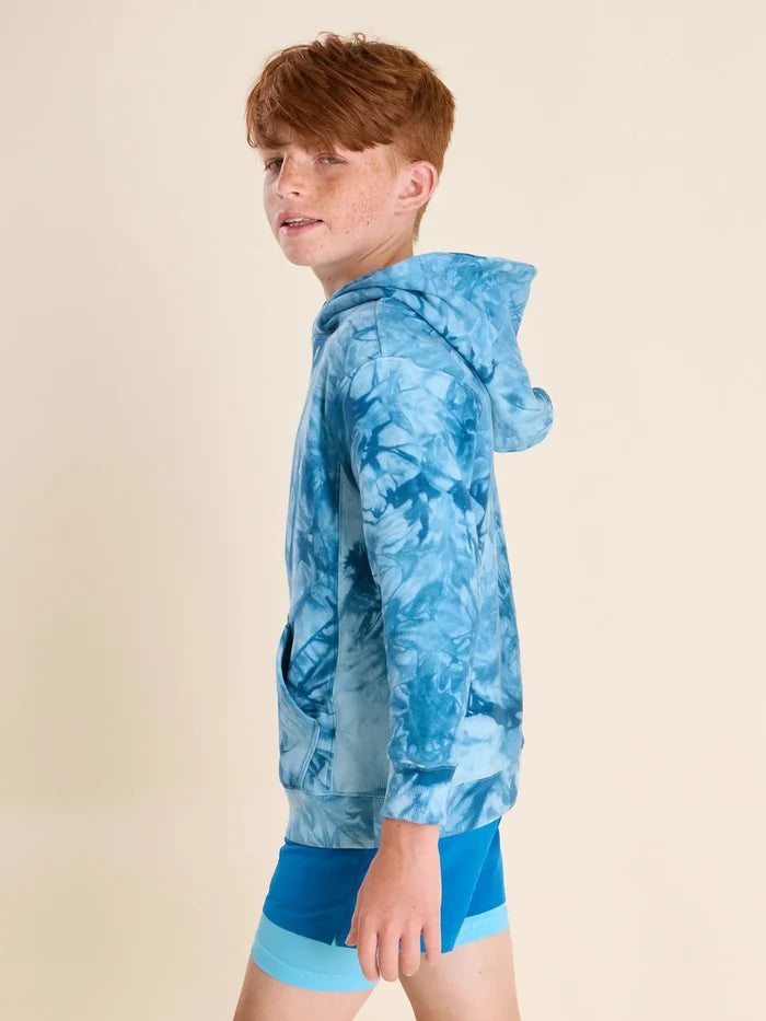 The Glass Fractal - Deep Blue (Boys Comfort Hoodie) - Image 6 - Chubbies Shorts