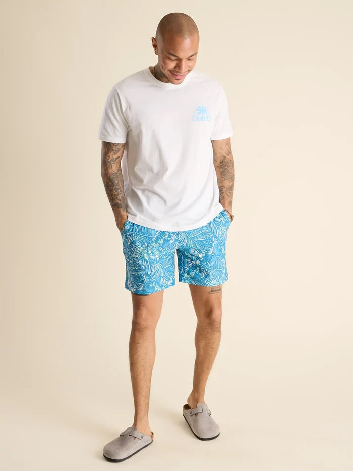 The Going in the Duffle (Non Pocket Graphic T-Shirt) - Pure White - Image 5 - Chubbies Shorts