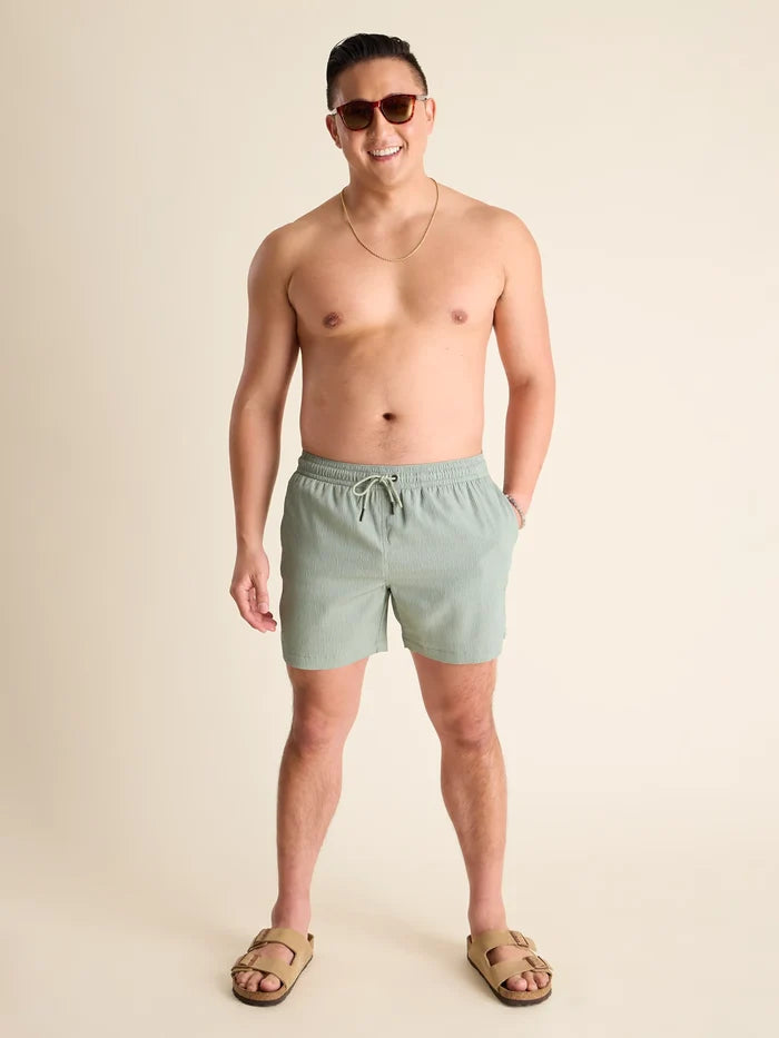 The In Fields 5.5" (Textured Lined Swim) - Image 5 - Chubbies Shorts