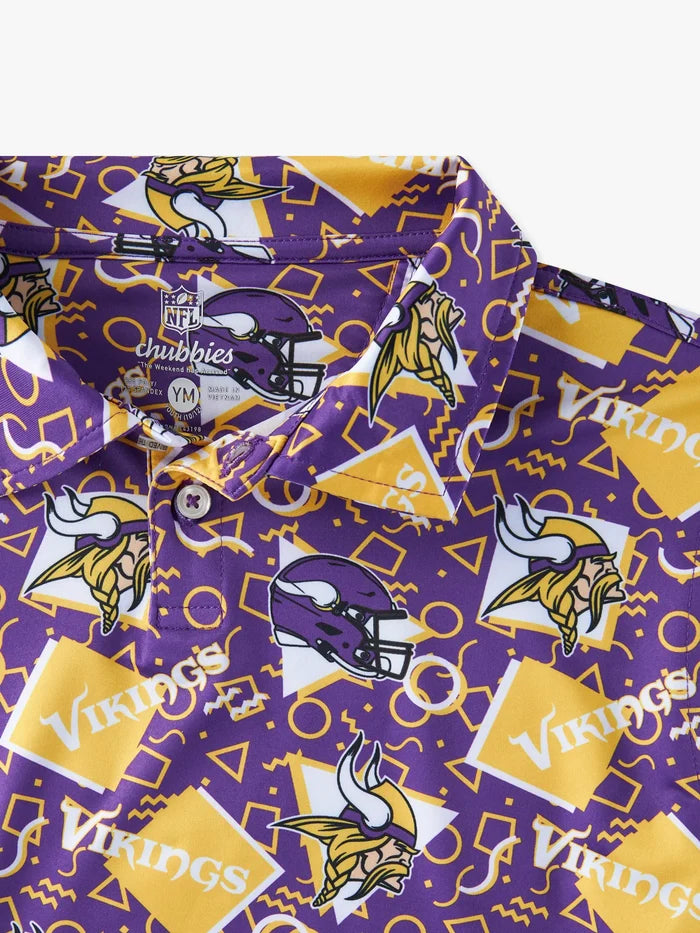 The Vikings Game Day Fit (Boys Performance Polo) - Image 2 - Chubbies Shorts