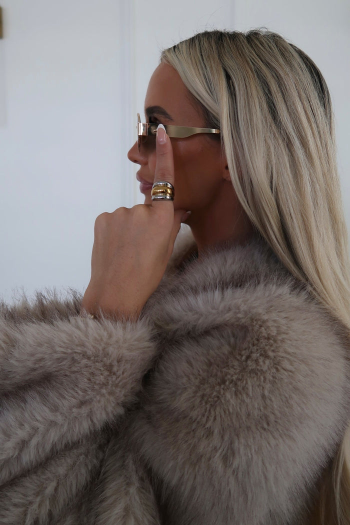TWO TONED DOME RING 