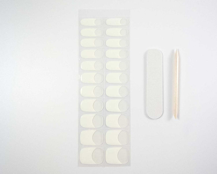 UV-Free Gel Nail Wraps – French Tip