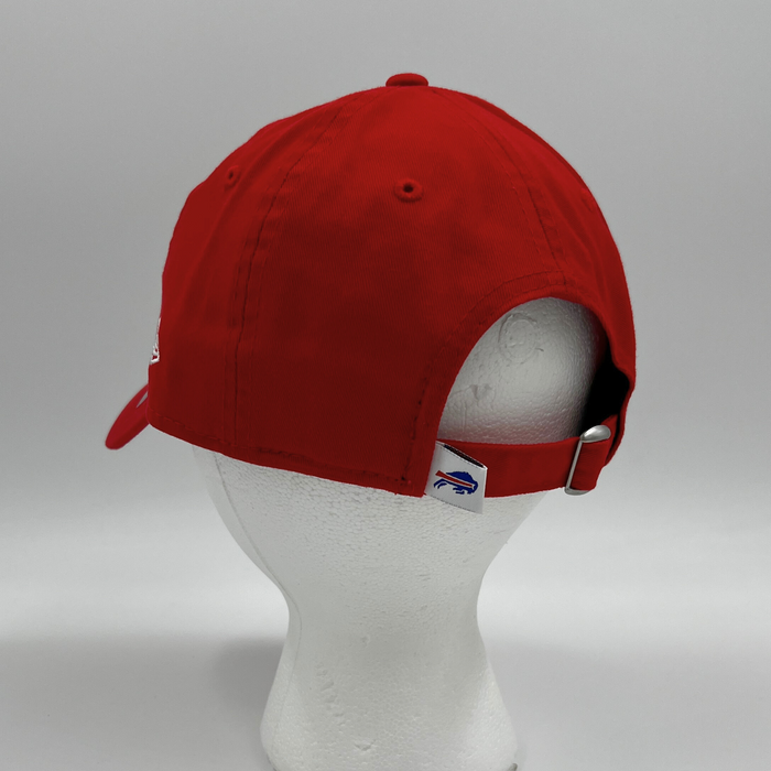 Women's New Era 9TWENTY Bills Charging Buffalo Red Adjustable Hat