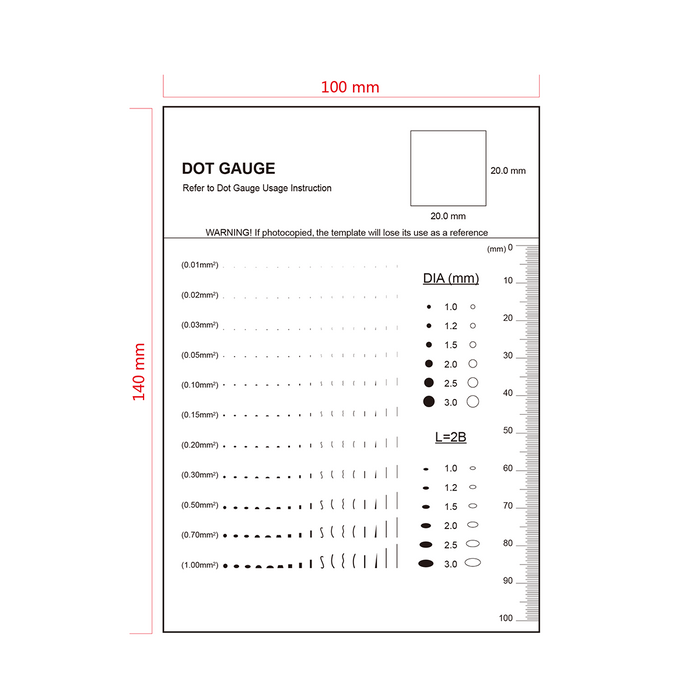 100mm/200 Div Comparison Test Gauge, SKU RT02420409, three quarter front view